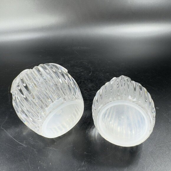 Gorham Apple And Pear Fruit Salt And Pepper Shakers Set 2 Clear Vintage Crystal - Picture 13 of 13